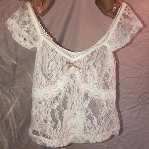 Verge Girl 8 Birdies dainty lace tank top